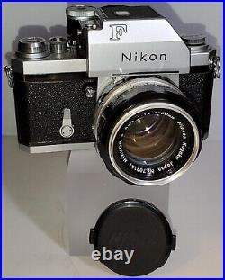 Vintage 66-67 Nikon F Photomic 35mm Camera 50mm f1.4 Lens Outfit Free Shipping