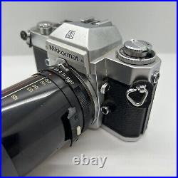 Vintage 70s Nikon SLR Camera Vivitar Series 1 70-210MM with 135 Macro Lens