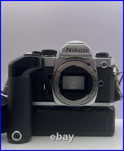 Vintage ALL NIKON PACKAGE -FM2 35mm Camera-Zoom Nikkor 35-105mm Lens-MD-12 Motor