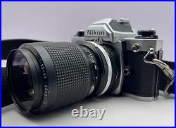Vintage ALL NIKON PACKAGE -FM2 35mm Camera-Zoom Nikkor 35-105mm Lens-MD-12 Motor