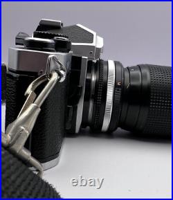 Vintage ALL NIKON PACKAGE -FM2 35mm Camera-Zoom Nikkor 35-105mm Lens-MD-12 Motor