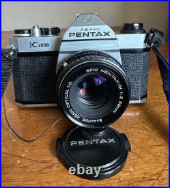Vintage ASAHI PENTAX K1000 35mm SLR Film Camera with Smc 12 50mm Manual Lens