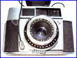Vintage Agfa OPTIMA II S Prontormator 35mm Film Camera with128/45 Lens & Flash