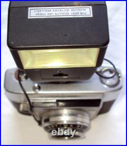 Vintage Agfa OPTIMA II S Prontormator 35mm Film Camera with128/45 Lens & Flash