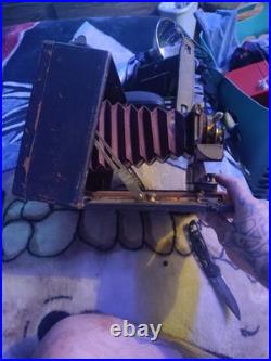 Vintage Almer Coe Folmer Schwing Camera With A 18 In Bausch& Lomb 1897 Lens