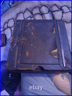 Vintage Almer Coe Folmer Schwing Camera With A 18 In Bausch& Lomb 1897 Lens