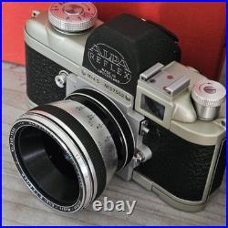 Vintage Alpa Reflex Model 5 35 mm Camera With Leather Case Original Box F/2.8 Lens