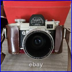Vintage Alpa Reflex Model 5 35 mm Camera With Leather Case Original Box F/2.8 Lens