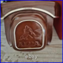 Vintage Alpa Reflex Model 5 35 mm Camera With Leather Case Original Box F/2.8 Lens