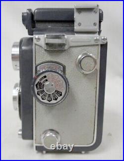 Vintage Antique Grey Yashica 44 Japanese 60mm Film Camera with Yashikor 60mm Lens