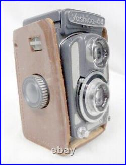 Vintage Antique Grey Yashica 44 Japanese 60mm Film Camera with Yashikor 60mm Lens