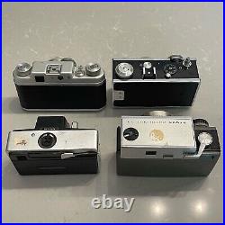 Vintage Argus 35mm Film Camera LOT Cintar Compur Lenses Metal Body RARE UNTESTED