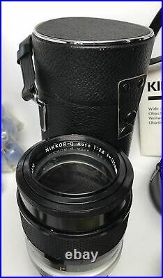 Vintage Argus C3 35mm Camera With Flash Lot Nikkor Kiron Soligor Lens Century Case