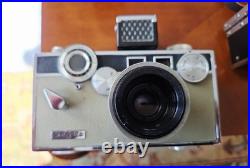 Vintage Argus C3 Camera (2) Brick 35mm /Light Meter + Soligor 135mm Lens + Cases