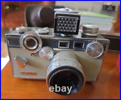 Vintage Argus C3 Camera (2) Brick 35mm /Light Meter + Soligor 135mm Lens + Cases Vintage Argus C3 Camera (2) Brick 35mm /Light Meter + Soligor 135mm Lens + Cases
