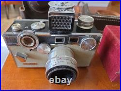 Vintage Argus C3 Camera (2) Brick 35mm /Light Meter + Soligor 135mm Lens + Cases Vintage Argus C3 Camera (2) Brick 35mm /Light Meter + Soligor 135mm Lens + Cases