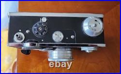 Vintage Argus C3 Camera (2) Brick 35mm /Light Meter + Soligor 135mm Lens + Cases