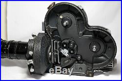 Vintage Arriflex 16mm Cine film camera withAngenieux zoom lens 12-120mm f12 2.2
