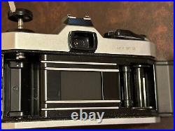 Vintage Asahi Pentax K1000 35mm Camera w 50mm SMC Lens Leather Case FILM TESTED