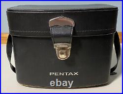 Vintage Asahi Pentax K1000 Camera 135mm Lens & 50mm Lens AF-16 Flash & Case Bag