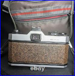 Vintage Asahi Pentax K1000 Camera With Carrying Case, Lenses, Accessories