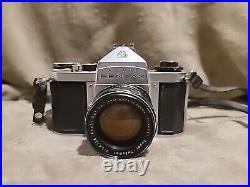 Vintage Asahi Pentax SV 35mm SLR Film Camera f=55mm Auto-Takumar Lens