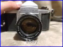 Vintage Asahi Pentax SV 35mm SLR Film Camera f=55mm Auto-Takumar Lens