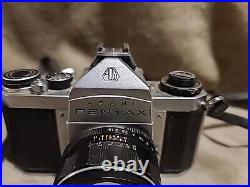 Vintage Asahi Pentax SV 35mm SLR Film Camera f=55mm Auto-Takumar Lens