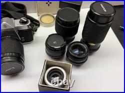 Vintage Asahi Pentax Spotmatic SP 35mm Camera Vivitar Lens Flash Accessories Lot