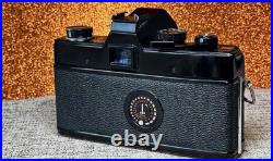 Vintage BLACK Minolta SRT-101 Camera, 50mm ROKKOR-PF lens Film tested & Working