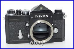 Vintage BLACK Nikon F 35mm SLR Camera withMotor Drive Plate. Prism. Box. Manual
