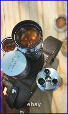 Vintage Bell & Howell 16mm Camera 70 Series Filmo C Mount Lens Orig. Case Nice