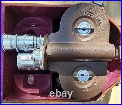 Vintage Bell & Howell 16mm Camera 70 Series Filmo C Mount Lens Orig. Case Nice