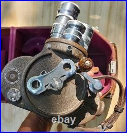 Vintage Bell & Howell 16mm Camera 70 Series Filmo C Mount Lens Orig. Case Nice