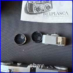 Vintage Belplasca Stereo Camera #02699 Carl Zeiss Jena Tessar 37.5 Lenses Manual