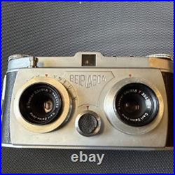 Vintage Belplasca Stereo Camera #02699 Carl Zeiss Jena Tessar 37.5 Lenses Manual