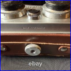 Vintage Belplasca Stereo Camera #02699 Carl Zeiss Jena Tessar 37.5 Lenses Manual