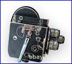 Vintage Bolex Paillard H16 16mm Movie Camera 3 Lens Non Reflex Black