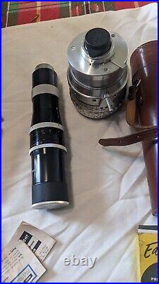 Vintage Bolex Paillard H16 Deluxe 16mm movie camera withLenses Extras Case
