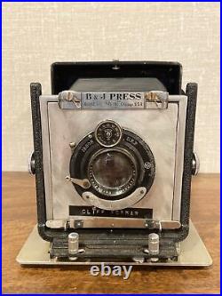 Vintage Burke & James B & J Press Camera For Restoration Carl Zeiss Jena Lens