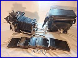 Vintage Busch Pressman Model C Folding Camera w Graflex Trioptar 103mm f4.5 Lens