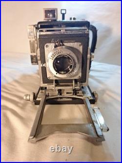 Vintage Busch Pressman Model C Folding Camera w Graflex Trioptar 103mm f4.5 Lens Vintage Busch Pressman Model C Folding Camera w Graflex Trioptar 103mm f4.5 Lens