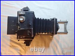 Vintage Busch Pressman Model C Folding Camera w Graflex Trioptar 103mm f4.5 Lens Vintage Busch Pressman Model C Folding Camera w Graflex Trioptar 103mm f4.5 Lens