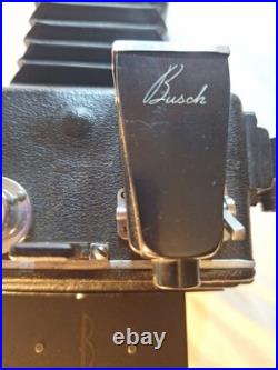 Vintage Busch Pressman Model C Folding Camera w Graflex Trioptar 103mm f4.5 Lens