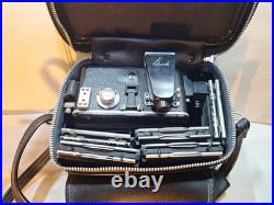 Vintage Busch Pressman Model C Folding Camera w Graflex Trioptar 103mm f4.5 Lens