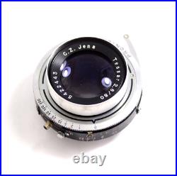 Vintage C. Z. Jena 80mm F2.8 Tessar Large Format Camera Lens In Prontor-svs