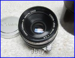Vintage CANON 35mm f/2.8 Leica Screwmount LTM LENS for Rangefinder with CASE. EP