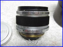 Vintage CANON 35mm f/2.8 Leica Screwmount LTM LENS for Rangefinder with CASE. EP