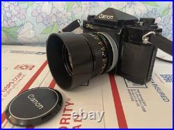 Vintage CANON F-1 SLR Film Camera with FD 50mm F1.4 SSC Lens + Accessories GREAT
