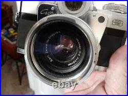 Vintage CARL ZEISS camera & lens lot! FOR PARTS OR REPAIR! READ DESCRIPTION